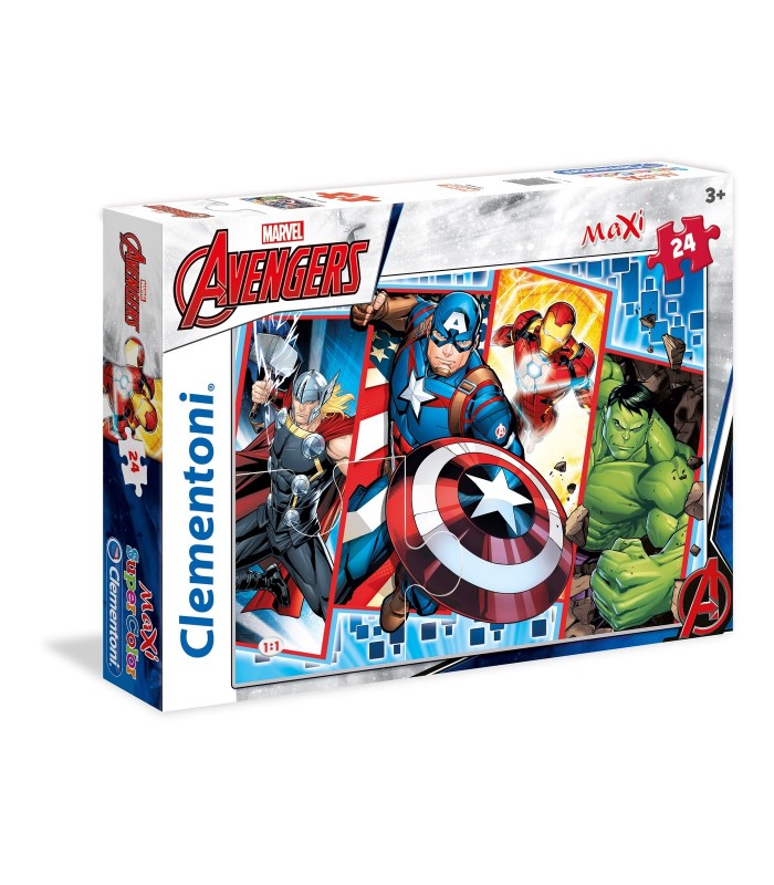 Puzzle Supercolor Clementoni Maxi 24 Pz Avengers La Suprema Srl