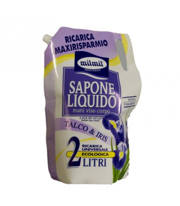 Sapone Liquido Mil Mil Mani Viso E Corpo Talco Iris Ricarica Litri