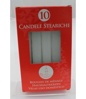 Candele Fragranze e diffusori - CANDELA LUMINI BIANCHI CONF.PZ. 10- 13563