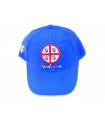 Cappellino Visiera Sardegna 4 Mori con Logo e Scritta Cucita Disponibile Bianco e Blu