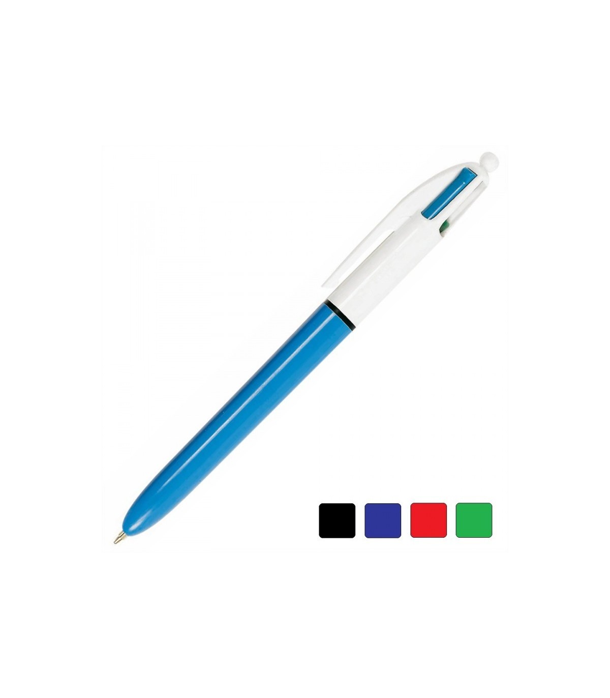 BIC-962430 - Penna a sfera Bic 4 VELVET - blu, nero, rosso e verde - Tratto  0,4 mm - Fusto con esclusivo effetto velluto e design a tema giungla. - Bic  (Cancelleria-Penne