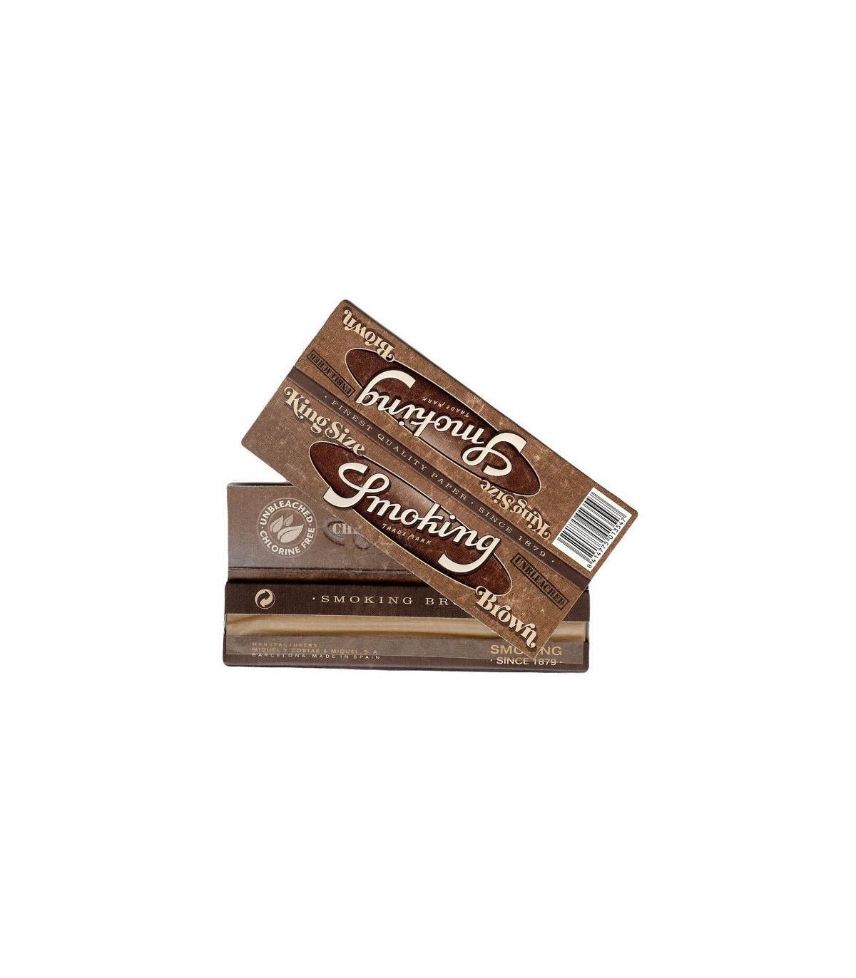 Cartine Smoking Brown King Size + Filtri In Carta - Box 24 Libretti
