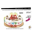 Biglietto Cromo Compleanno 40 Anni conf. 6 pz. monosoggetto