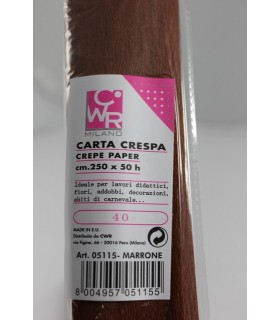 CARTA CRESPA ALLUMINIO ROTOLO cm.50x150 ROSSO CWR