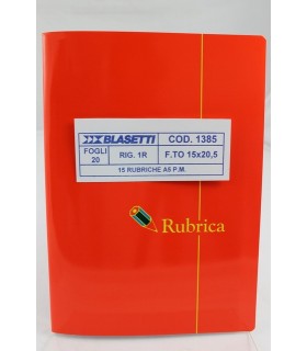 Rubrica A5 Blasetti da 30 fogli conf. 10pz.