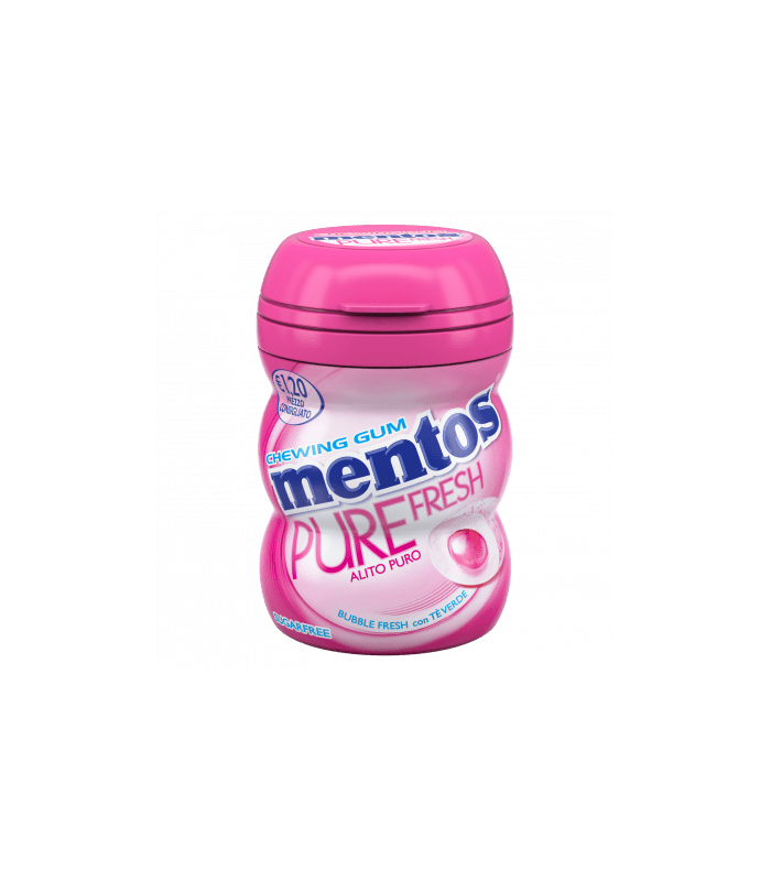 Mentos Gum Pure Fresh Bubble Nano Bottle Conf 15 Pz La Suprema Srl 2058