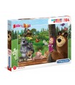 Puzzle Supercolor Clementoni 104 pz. Masha&Orso