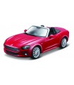 Auto Burago Die Cast Mod. Fiat Spider 124 Scala 1/24 colore Rosso