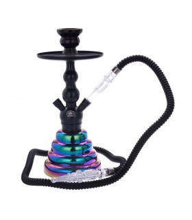 Narghilè SHISHA SUPER HEROES in Vetro 3 Tubi H.65 cm COLORE viola