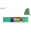 sacchi profumati mis.55x65 cm 35LT con legaccio verde set 15 pz.