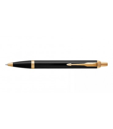 Penna PARKER a Sfera MOD.IM BLACK GT IN ACCIAIO con finiture dorate CONFEZIONATA IN ELEGANTE ASTUCCIO