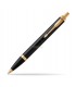 Penna PARKER a Sfera MOD.IM BLACK GT IN ACCIAIO con finiture dorate CONFEZIONATA IN ELEGANTE ASTUCCIO