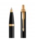 Penna PARKER a Sfera MOD.IM BLACK GT IN ACCIAIO con finiture dorate CONFEZIONATA IN ELEGANTE ASTUCCIO