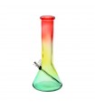 BONG IN VETRO ATOMIC MULTICOLOR H.33 CM SPESORE VETRO 7MM CONFEZIONATO IN SCATOLA