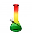 BONG IN VETRO ATOMIC MULTICOLOR H.20 CM SPESORE VETRO 5MM CONFEZIONATO IN SCATOLA