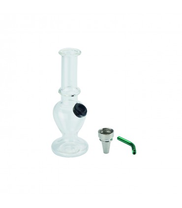 MINI Bong Champ IN VETRO H. 12.5 CM EXPO DA 12 PZ. ASSORTITI CONFEZIONATI IN SCATOLA