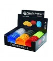 Grinder Champ Drum in Plastica 2 Parti Spessore 2.6mm  Diam.75mm Expo da 18 pz. assortito con 4 colori