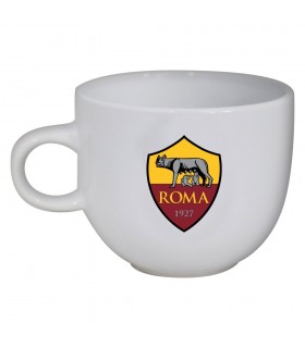 Tazza in ceramica A.S. Roma - bianca con stampa colorata