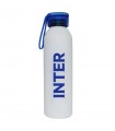 Borraccia F.C. Inter in Alluminio con Tappo in Plastica e Laccio in Silicone da 650ml