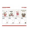 BIGLIETTO MARPIMAR BUON NATALE CON foil oro e rilievo CONF. 12 PZ. ASSORTITI