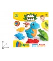 PLASTILINA DINO CREA MAZZEO GIOCHI CON ACCESSORI E 4 PANETTI DA 200G