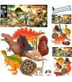 BUSTA DINOSAURI GINMAR  CON ACCESSORI ASSORTITI