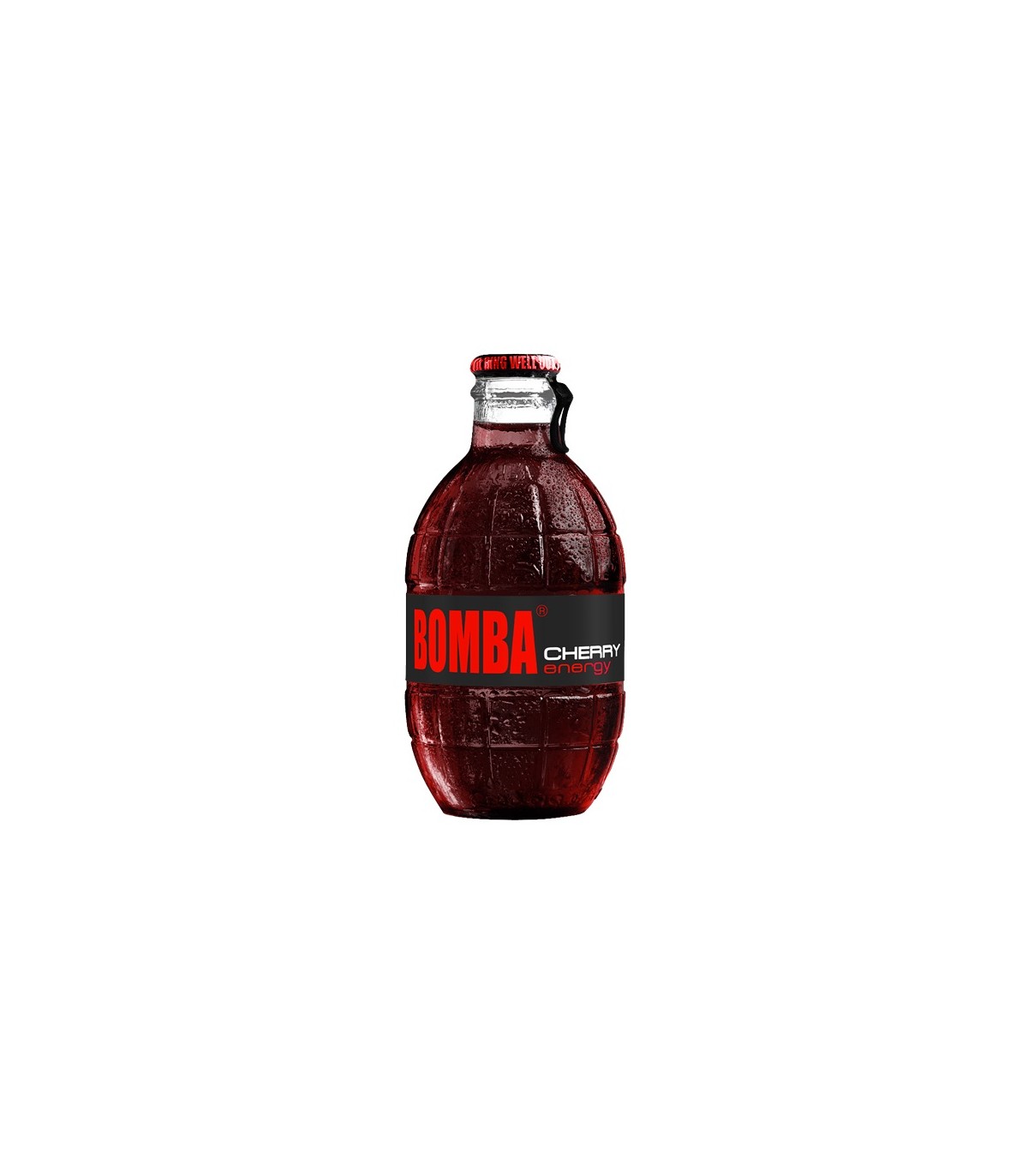 BEVANDA BOMBA CHERRY ENERGY DRINK BOTTIGLIA IN VETRO DA 250ML CONF. 12 PZ.