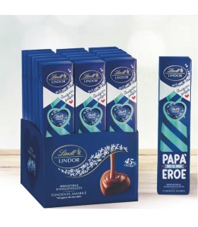 SCATOLA REGALO san valentino CUORE LINDOR LINDT FONDENTE 70% CACAO 96g.