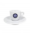 TAZZINA DA CAFFE' IN CERAMICA F.C. INTER CONFEZIONATA IN SCATOLA DA REGALO