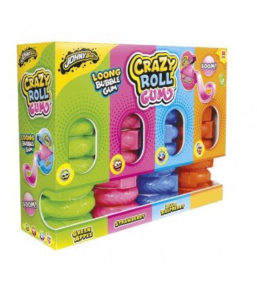 CRAZY ROLL BUBBLEGUM GUSTO FRUTTA 15g EXPO DA 24 PZ.