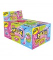 MEGA ROLL BUBBLE GUM DA 40GR GUSTI ASSORTITI FRAGOLA MELA E LAMPONE ADATTO AI VEGETARIANI CONF.DA 24PZ X 40GR