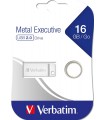 Chiavette USB 2.0 Verbatim metal executive silver da 16gb