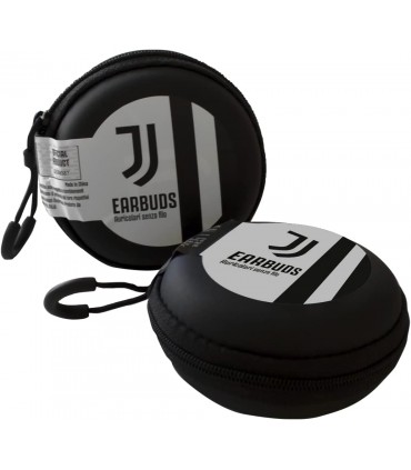 AURICOLARE AIRPODS EARBUDS Bluetooth CON BOX DI RICARICA F.C. JUVENTUS ED ELEGANTE CUSTODIA