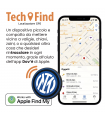 LOCALIZZATORE GPS TECH FIND CON LICENZA APPLE F.C. INTER CON GANCIO PORTACHIAVI