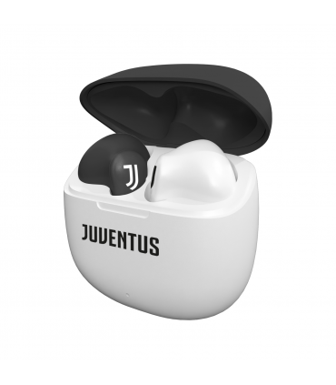 AURICOLARE AIRPODS EARBUDS Bluetooth CON BOX DI RICARICA F.C. JUVENTUS ED ELEGANTE CUSTODIA