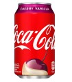 COCA COLA AL GUSTO vaniglia E CILIEGIA EDIZIONE U.S.A. LATTINA DA 330ml CARTONE DA 12 PZ.