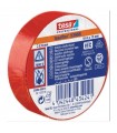 Nastro isolante Tesa 15x10 conf. da 10 pz. colore rosso