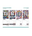 Biglietto Marpimar COMPLEANNO 18 ANNI CON FOIL OLOGRAFICO CONF. 12 PZ. ASSORTITI