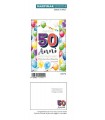 Biglietto Marpimar COMPLEANNO 50 ANNI CON FOIL OLOGRAFICO CONF. 6 PZ. ASSORTITI