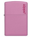 Zippo CLASSIC ROSA MATTE CON LOGO