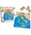 SCOPRI L'ITALIA IN LEGNO PUZZLE DA 13PZ. TEOREMA GIOCHI