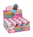 CARAMELLE  POOP TOILET LOLLIPOP CON LECCA LECCA AI GUSTI COLA E FRAGOLA ESPOSITORE DA 12 PZ X8GR