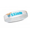 BRACCIALE S.S. LAZIO IN SILICONE COLORE BIANCO IN BLISTER