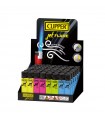 Accendino Clipper Large  jet Soft touch fluo conf. 48 pz. assortiti con 4 colori