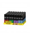 Accendino Clipper large BLACK CRYST GRAD conf. 48 pz. assortite con 4 fantasie