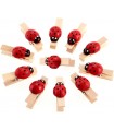 mollettine coccinella colore rosso blister 6 pz. CONF. DA 12 BOX