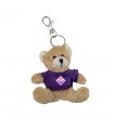 PORTACHIAVI ORSETTO PELUCHE H.8 CM FORZA VIOLA F.C. FIORENTINA