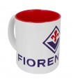 TAZZA MUG IN CERAMICA A.C. FIORENTINA CON INTERNO ROSSO CONFEZIONATA IN SCATOLA DA REGALO