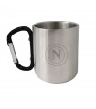 MUG IN ACCIAIO CON MOSCHETTONE CON LOGO S.S.C.NAPOLI