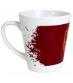 Tazza MUG CONICA IN CERAMICA INTERNO BIANCO A.S.ROMA CONFEZIONATA IN SCATOLA DA REGALO